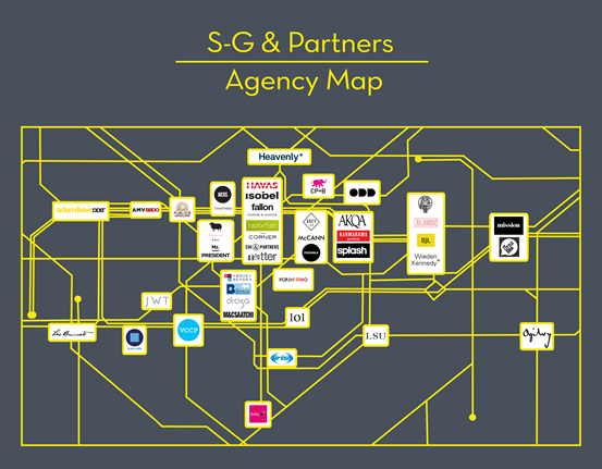 S-G & Partners agency map